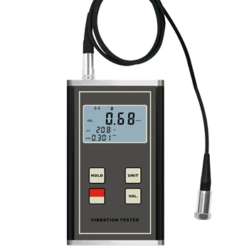 Высокопроизводительный виброметр, виброанализатор VM-6370 с точностью показаний 5% + 2 цифры и пьезоэлектрическим датчиком