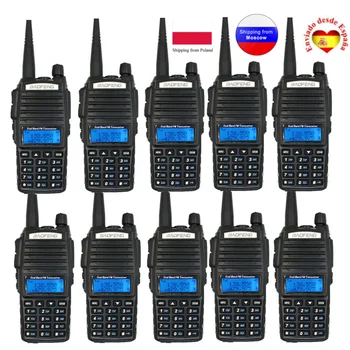 10ШТ Baofeng UV-82 5 Вт Двухдиапазонная Рация 136-174 и 400-520 МГц UV82 128 Каналов Портативное Любительское Радио