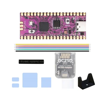 Для Raspberry Picoboot Board Kit + Кардридер GC2SD RP2040 Двухъядерный 264 КБ SRAM + 16 МБ флэш-памяти для игровой консоли Gamecube