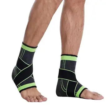 1шт спорта лодыжки brace защитный футбол баскетбол поддержка лодыжки для 3D-плетения эластичные бинты для ног защитное снаряжение тренажерный зал фитнес