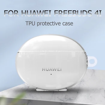 Для Huawei Freebuds 4i Чехол Прозрачная Защитная Оболочка из ТПУ Кожаный Чехол для Huawei Freebuds 4i Наушники Accesso