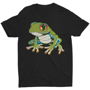 Футболка с Триппи-лягушкой, забавным животным, насекомым, любителем водных животных, мужская футболка с длинными рукавами