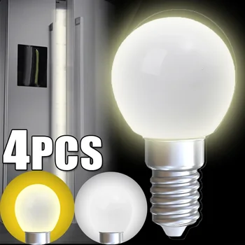 1/2 /4ШТ Светодиодные лампы E14 E12, лампа для холодильника, мини-ночник, замена галогенной винтовой лампы для холодильных витрин.