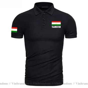 Флаг Таджикистана Классическая Рубашка Поло Мужская Новая Мода Бизнес Поло Бренд Одежды из 100% хлопка Дизайн Флага Страны Топ Национальной Команды