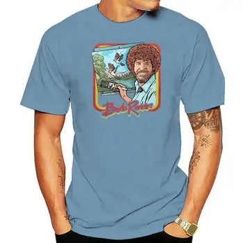 Футболка с рисунком Боба Росса в стиле ретро, 100% аутентичная графическая футболка для мужчин, для женщин, для мужчин, женская футболка, модный Классический стиль