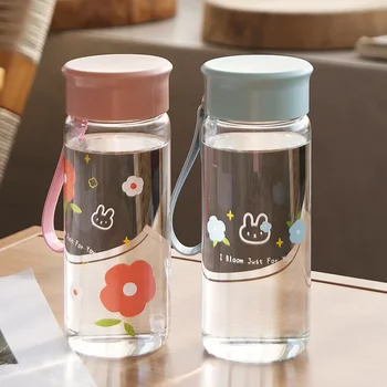 Модная Новая Стеклянная чашка, устойчивая к горячей воде, Высококачественная бутылка для воды Ins Feng Shui, Чашка для предметов первой необходимости