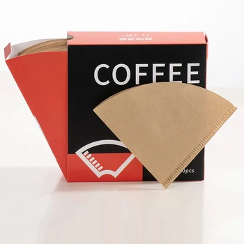 Фильтровальная бумага для кофе GIANXI, кофе ручной работы, специальная фильтровальная бумага конусообразной формы, экологически Чистый мешок для заваривания кофе из древесной массы