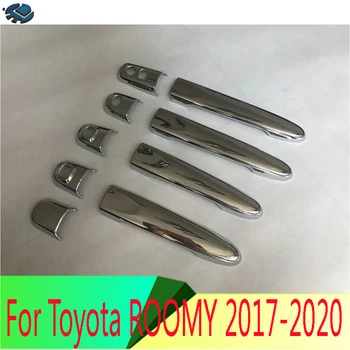 Для Toyota ROOMY 2016-2020 Аксессуары для украшения ABS Хромированная дверная ручка Отделка крышки литьевые аксессуары