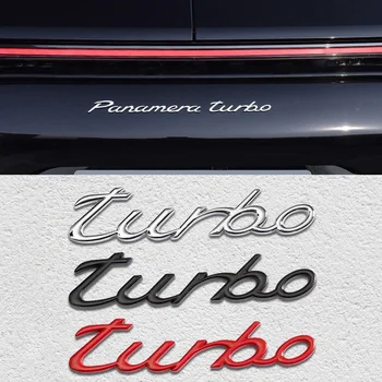 1шт металлический Автомобиль turbo Логотип Письмо Наклейка Задний Бампер задняя Дверь Багажник Наклейки Авто Значки Эмблема Аксессуары Для Укладки Porsche