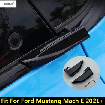 Черная Отделка ручки задней двери для Ford Mustang Mach E 2021 - 2023 Аксессуары для модификации экстерьера автомобиля ABS