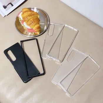 Прозрачный Глянцевый Матовый Чехол Для телефона Samsung Z Fold 4 Case Тонкая Противоударная Задняя Крышка Жесткого ПК Samsung Galaxy Z Fold 3 ZFold4