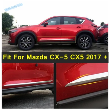 ABS Хромированный автостайлинг, молдинг внешней двери автомобиля, защитная накладка от царапин, 4 шт., подходит для Mazda CX-5 CX5 2017-2022 гг.