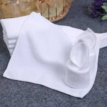 2/6/10шт Высококачественное домашнее белое полотенце для автомобиля, салфетка из микрофибры для мытья кухни