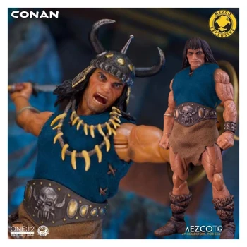 Оригинальный MEZCO ONE: 12 Collective / Conan The Conqueror: Conan 1/12 Коллекция аниме-экшенов, модели игрушек в подарок