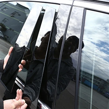 Автомобильные оконные Дверные стойки Наклейки Чехлы Отделка Наклейка для Lincoln MKZ Keyless 2013 2014 2015 2016 2017 2018 2019 2020