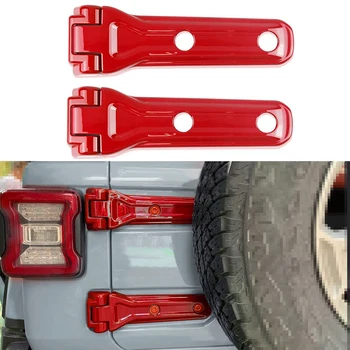 2ШТ ABS Крышка багажника Задняя дверь Держатель запасного колеса Декоративная накладка для Jeep Wrangler JL JLU 2018+