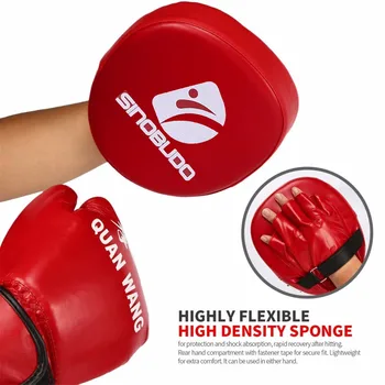 Боксерские Накладки Перчатки Для рук Target Pad Muay Thai Kick Focus Punch Pad Перчатка для Каратэ Тхэквондо MMA Foam Boxer Training Кикбоксинг Санда