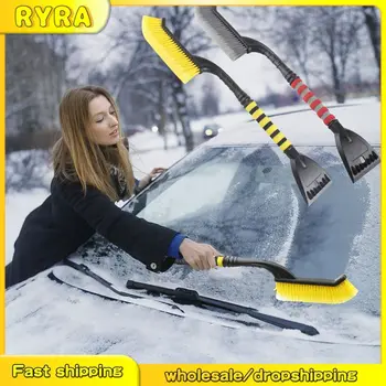 Зимняя Съемная автомобильная лопата для уборки снега, щетка для чистки автомобиля, Скребок для снега, Инструменты для очистки лобового стекла от снега.