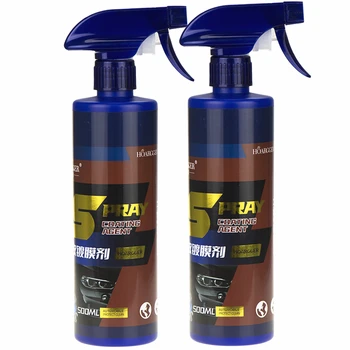 3 В 1 Спрей Для Ремонта Автомобильной Краски С Керамическим Покрытием Quick Nano-coating Spray Wax Автомобильный Гидрофобный Лак Для Очистки Краски 500 мл