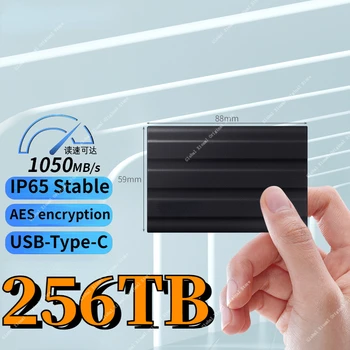 Портативный SSD-накопитель PS5 Mini 1 ТБ 2 ТБ USB3.0 С интерфейсом USB Type-C Большой емкости, Высокоскоростной Жесткий диск, Внешние мобильные твердотельные накопители