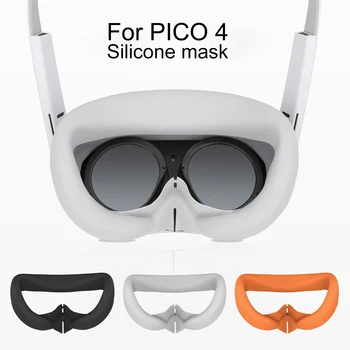 Для PICO 4 Силиконовая маска, очки виртуальной реальности, защищающие от пота и света, для PICO 4 Защитный чехол, аксессуары