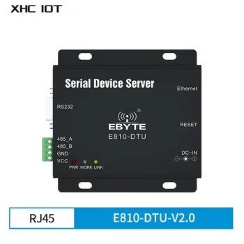 RS485/RS422 RJ45 к Ethernet Последовательный Серверный Модем MQTT Modbus RTU TCP Полнодуплексный радиочастотный преобразователь E810-DTU-V2.0 XHCIOT TCP/UDP