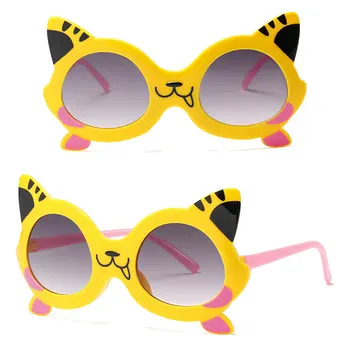 Поляризованные солнцезащитные очки с защитой от UV400 для малышей, детские солнцезащитные очки в форме кошки для мальчиков и девочек, детские аксессуары для отдыха на природе