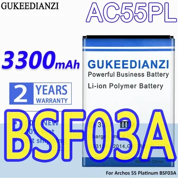 Аккумулятор GUKEEDIANZI большой емкости AC55PL 3300 мАч для Archos 55 Platinum Батареи BSF03A для умной замены телефона