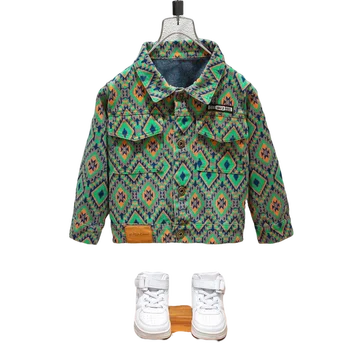 Популярная Горячая распродажа, Новый стиль, Верхняя одежда из джинсовой ткани с бриллиантами в корейском стиле 2023, повседневное спортивное пальто для девочек и мальчиков, подростковая крутая детская куртка