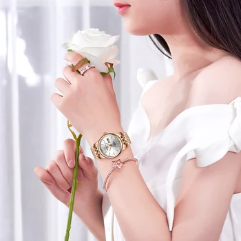 WLISTH / Wallace Simple Small Fresh Leisure Кварцевые часы с ночным свечением Водонепроницаемые Модные женские часы