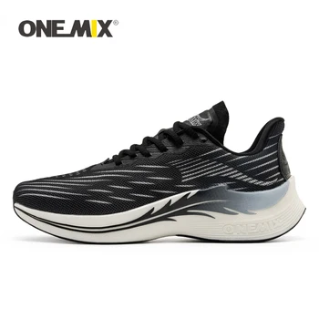 ONEMIX 2023 Кроссовки для бега с дышащей сеткой, Амортизирующие слипоны, Спортивная обувь, Повседневные Мягкие уличные мужские кроссовки для ходьбы, кроссовки для бега