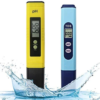 Измеритель качества воды, Ph-метр Tds Meter 2 в 1 Комплект с Диапазоном Измерения 0-14,00 Ph и 0-9990 Ppm для