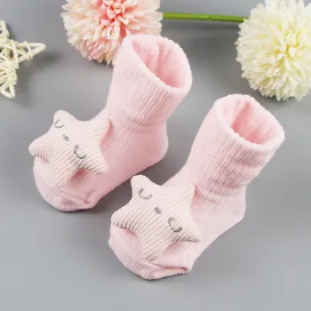 0 1 2 года, Милые мультяшные Детские носки, носки для ползания по полу, носки для новорожденных, носки для первых ходунков, носки для малышей 12 24 Месяцев