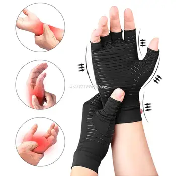 2024 Новые компрессионные перчатки из 2 частей, облегчающие боль в руках, спортивные гольфы на полпальца, подходящие для мужчин и женщин