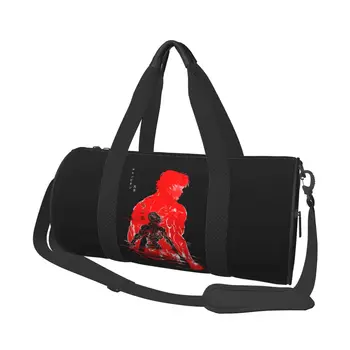 Спортивная сумка Yujiro Hanma Bloodline из аниме, крутые спортивные сумки для плавания, мужской дизайн с обувью, Красочная сумка для фитнеса, уличные сумки