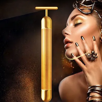 Технология из Японии 24K Energy Beauty Bar Golden Face Beauty Massager Инструмент Для Оздоровления Вибрационный Инструмент Для Ухода За Кожей Устройство для Подтяжки Лица