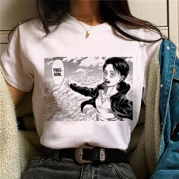 Женская футболка Titans Attack, японская дизайнерская футболка, женская одежда harajuku y2k