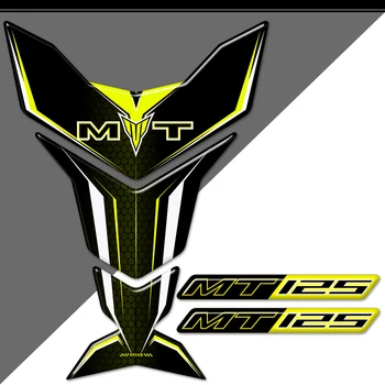 Для Yamaha MT-125 MT 125 Баковая накладка MT125 Наклейки Защитная наклейка Эмблема Значок Логотип Комплект для наколенников 2015 2016 2017 2018 2019 2020