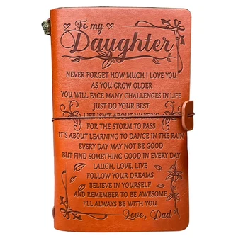Дорожный кожаный блокнот-дневник, который мама дарит дочери на день рождения и выпускной