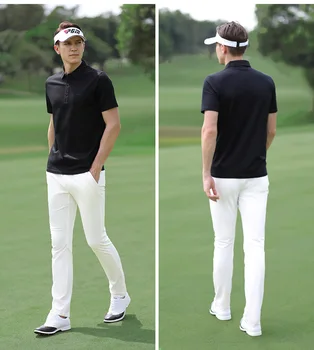 Одежда для гольфа PGM, мужская футболка с короткими рукавами, повседневная хлопковая мужская одежда для гольфа 2022