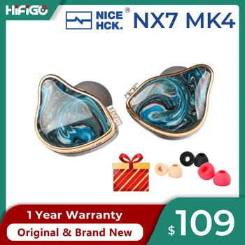 NiceHCK NX7 MK4 Наушники-вкладыши 4BA + 2DD + PZT С Гибридными драйверами IEMs HIFI Аудиофильский Наушник с 0,78 мм 2-контактным кабелем IEMs | Galileo
