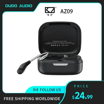 KZ AZ09 HD Bluetooth 5.2 Беспроводной Кабель Для Обновления Модуля Bluetooth HIFI Беспроводной Разъем Для Ушных Крючков С Зарядным Чехлом Z3 S2 Z1PRO