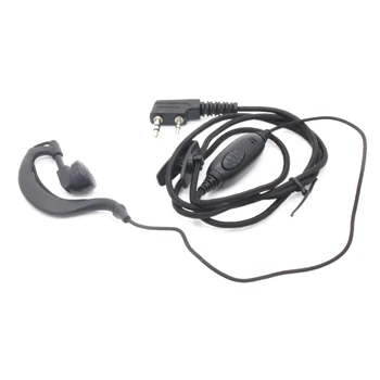 2-контактный наушник с плетеной проволокой K Head для наушников для радио Kenwood Baofeng UV 5R