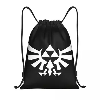 Пользовательские сумки на шнурке The Legend Of Zeldas Для мужчин и женщин, легкий рюкзак для хранения спортивных игр в аниме, тренажерный зал