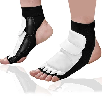 Протектор для ног для тхэквондо Gea Бандаж для голеностопного сустава Опорная накладка Защита ног для тренировок по боевым искусствам ММА, спаррингов Кунг-фу, 1 пара