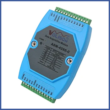 ADM-4280-C 8-канальный аналоговый модуль сбора данных 0-20mA 0-10V от 4-20ma до 485 текущего напряжения Modbus rtu
